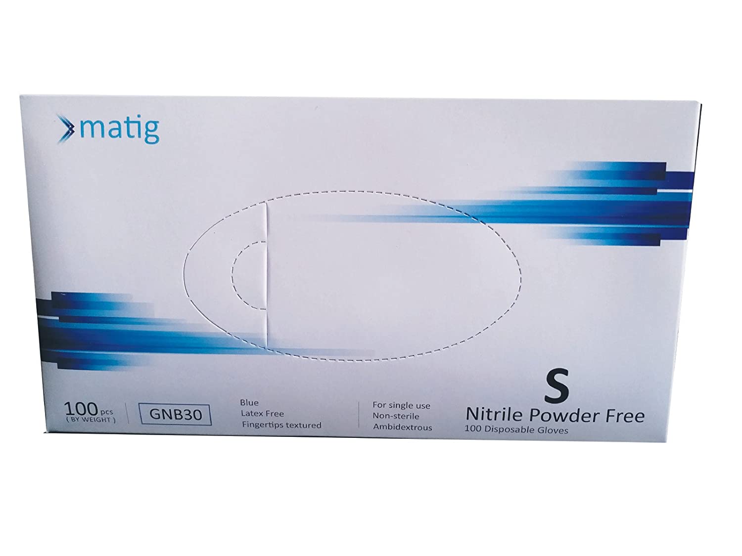 matig blue nitrile gloves