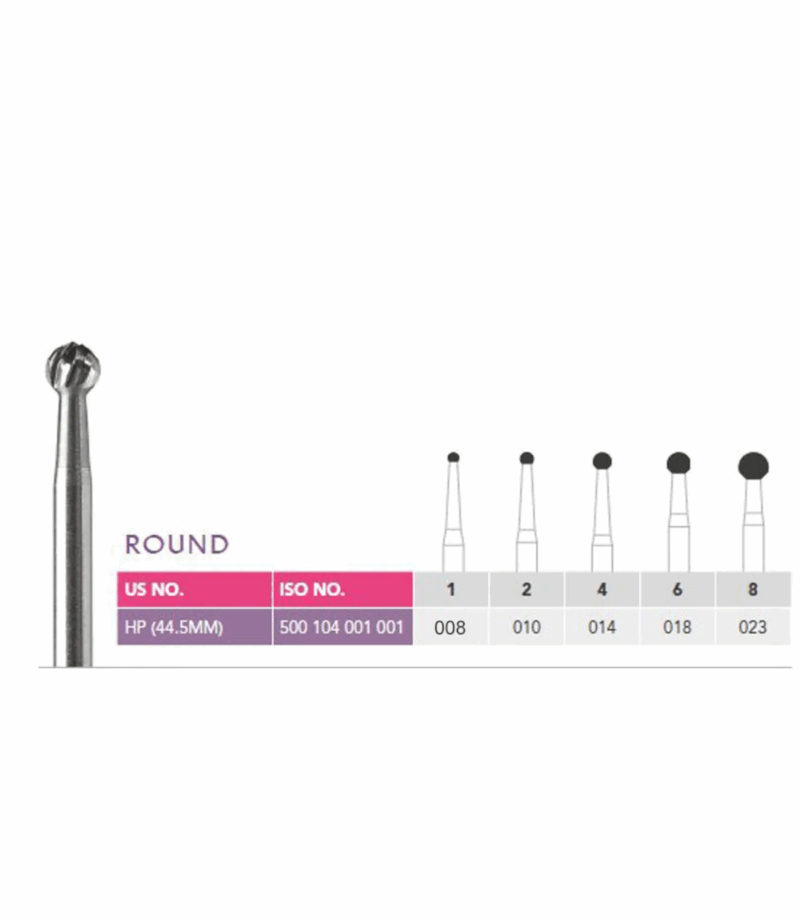 Prima HP Carbide Bur Round